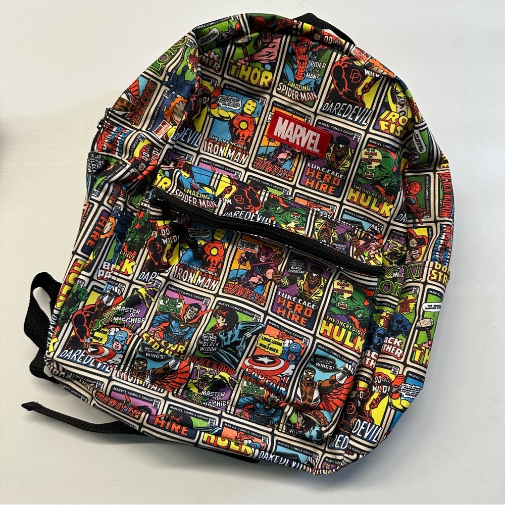 Marvel Superhero Comic Backpack - Multicolor